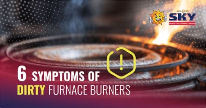 What happens if furnace burners are dirty?