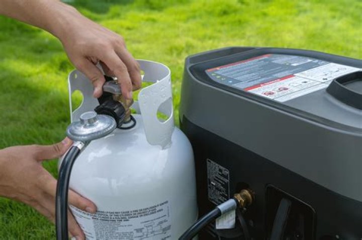 What happens when you run out of propane in a generator?