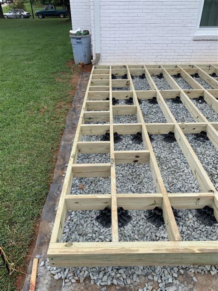 What is a ground level deck