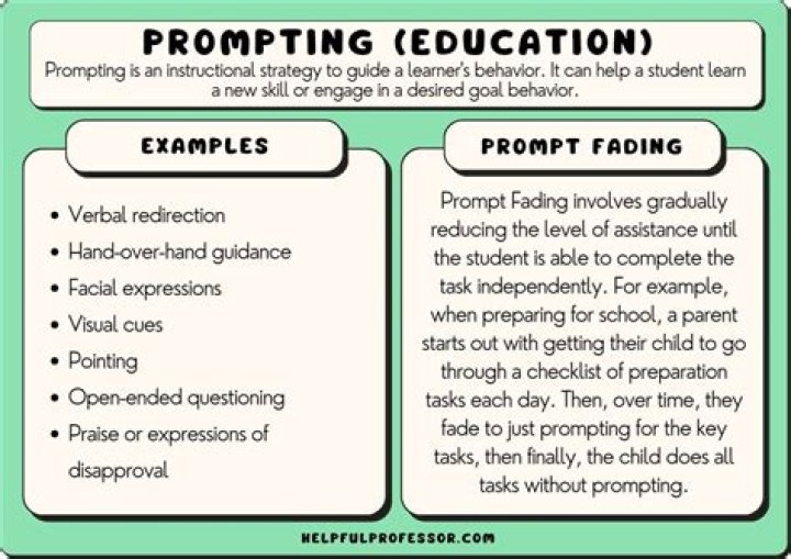 What is a prompt in education