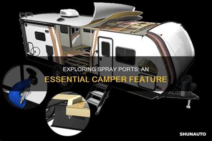 What is a spray port on a camper?