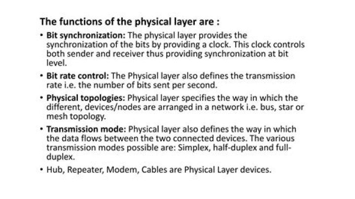What is bit synchronization in physical layer