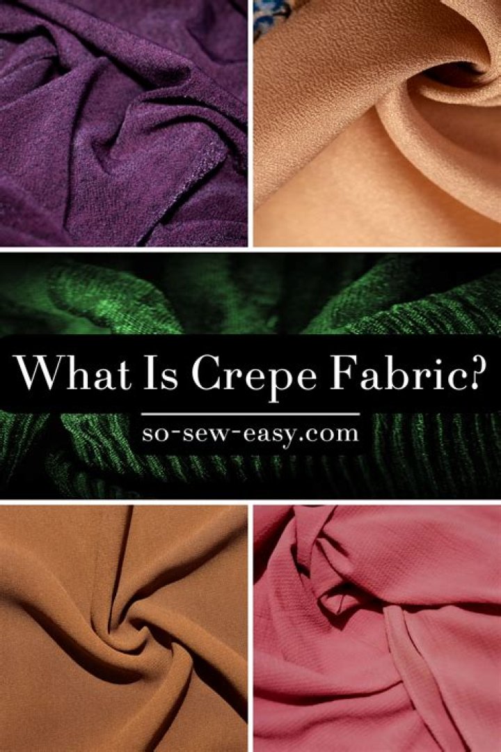 What is crepe de chine fabric used for