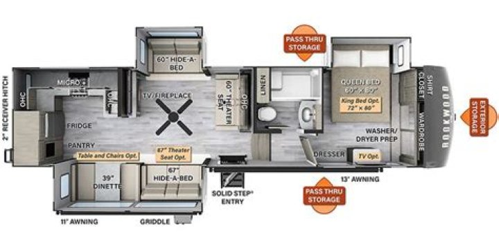 What is floor plan of Arctic fox 29v?