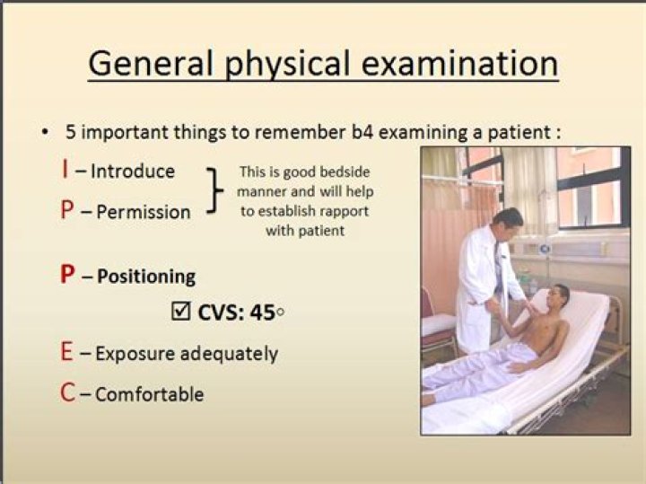 What is general examination of a patient