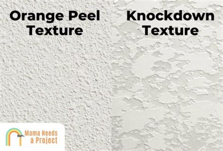 What is knockdown drywall texture