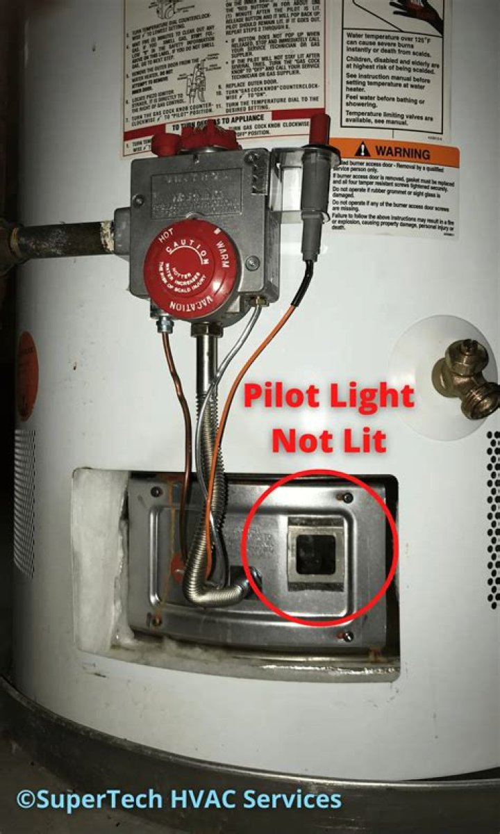What is pilot setting on water heater?