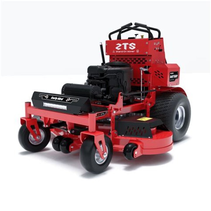 What is the advantage of a stand up mower