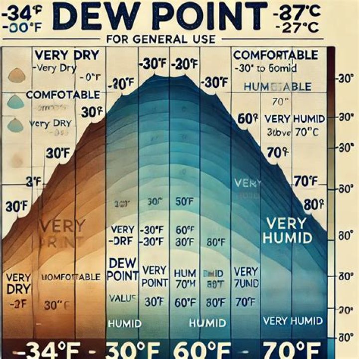 What is the current dew point in Palm Springs