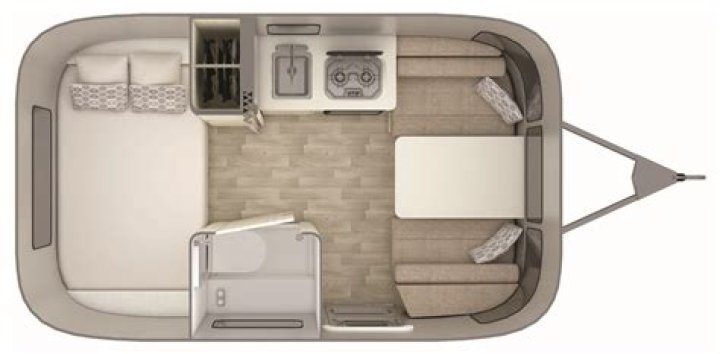 What is the floor plan for Airstream Bambi?