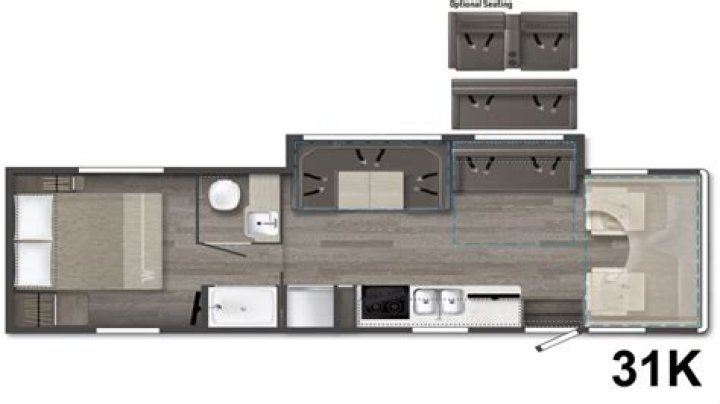 What is the floor plan for the versatile by Roadtrek?