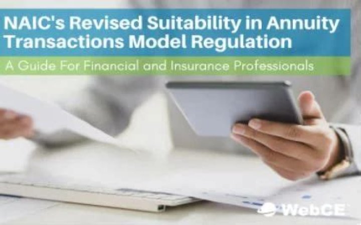 What is the NAIC Suitability in Annuity Transactions Model Regulation