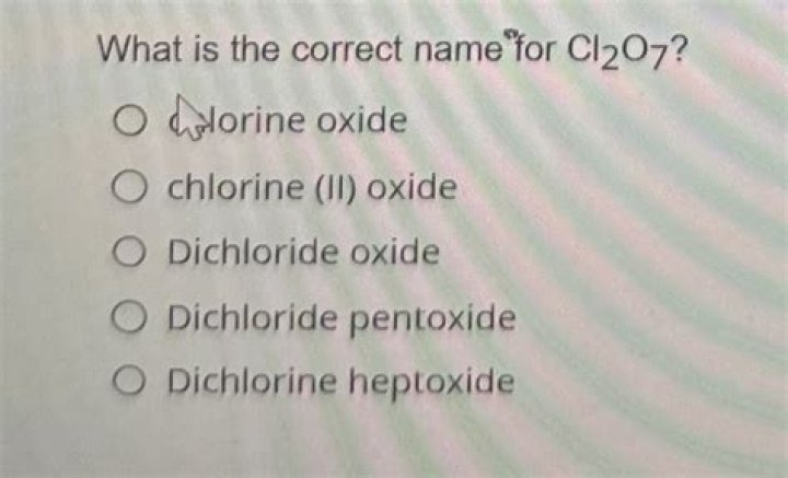 What is the name Cl2O7