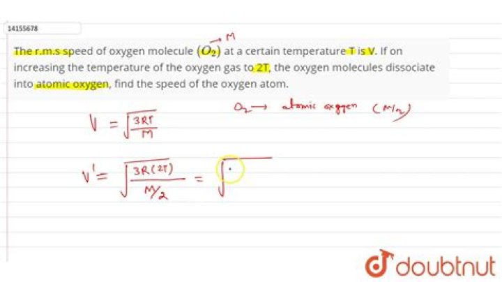 What is the rms speed of oxygen o2 at 0.0 C
