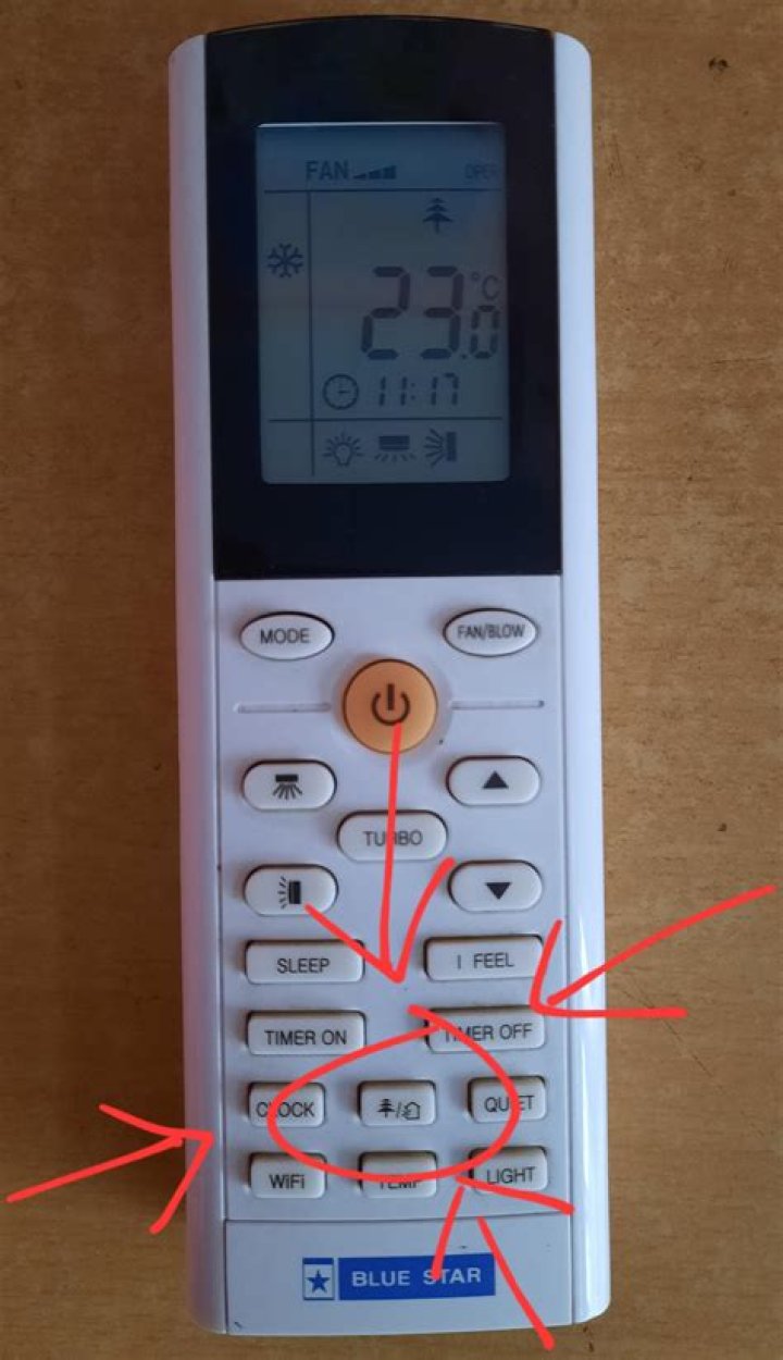 What is the use of I Feel button in AC remote?