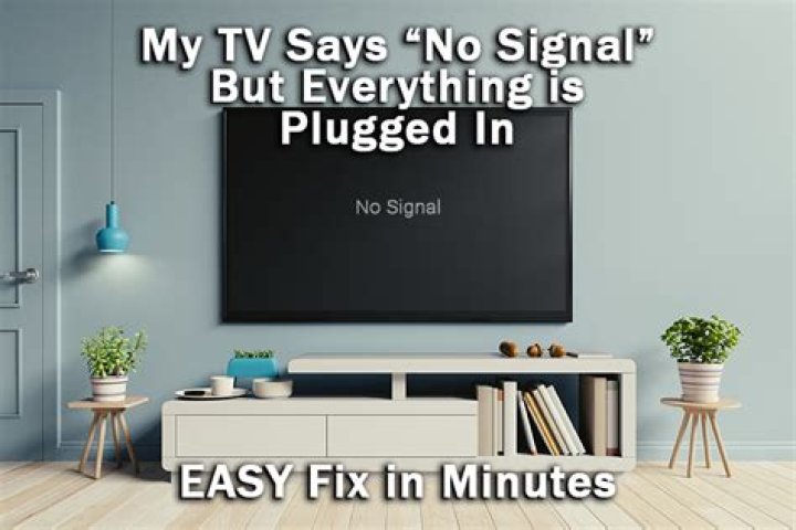 What is wrong with my TV when it says no signal?