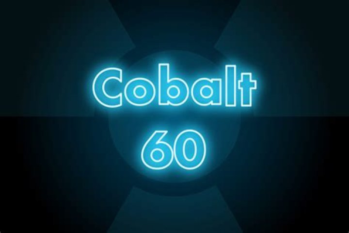 What isotope is produced by the ß decay of cobalt 60