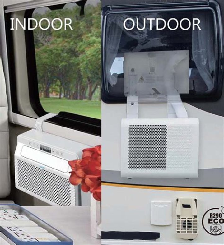 What kind of AC does a caravan air conditioner use?
