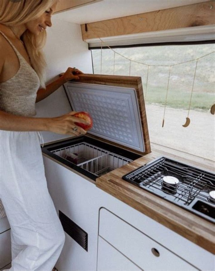 What kind of Fridge is in the Dometic caravan?