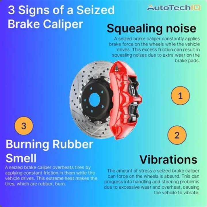 What should I do if my seized brake gets hot?