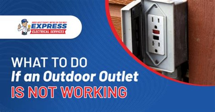 What should you do if your electrical outlet is not working?