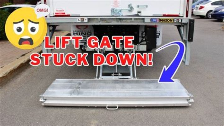 What to do if liftgate does not lower down?