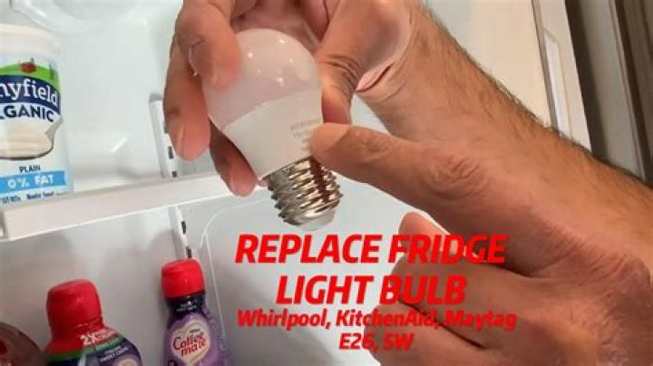 What to do if light goes out in fridge?