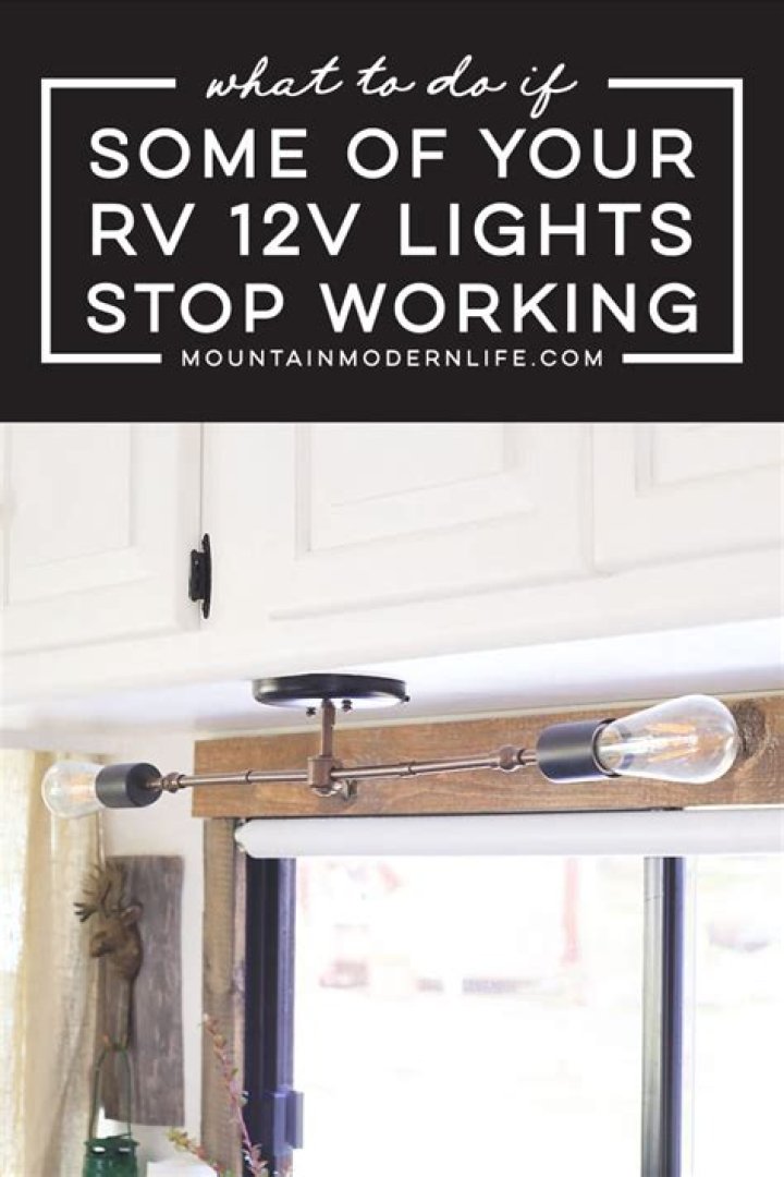 What to do if some of your RV 12V lights stop working?