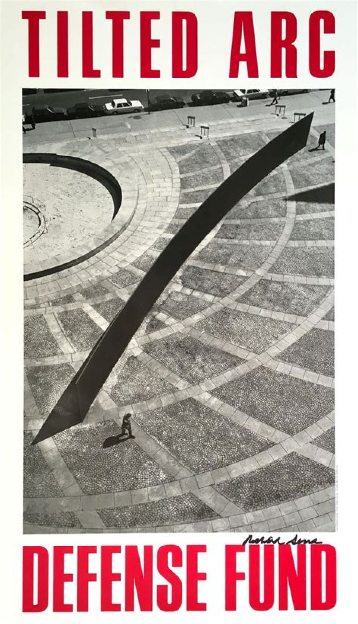 What was the medium of Tilted Arc