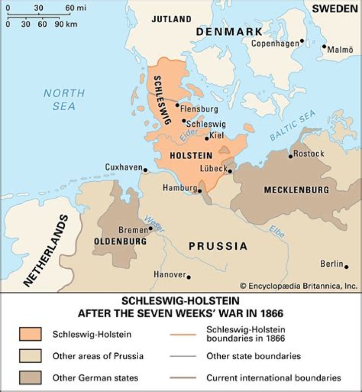 When did Schleswig Holstein become part of Germany