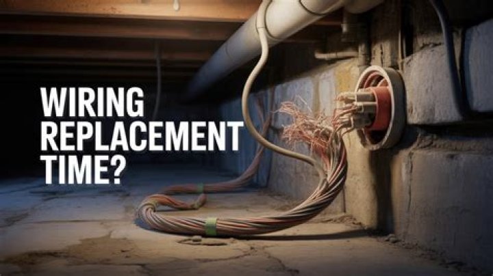 When should electrical wiring be replaced?