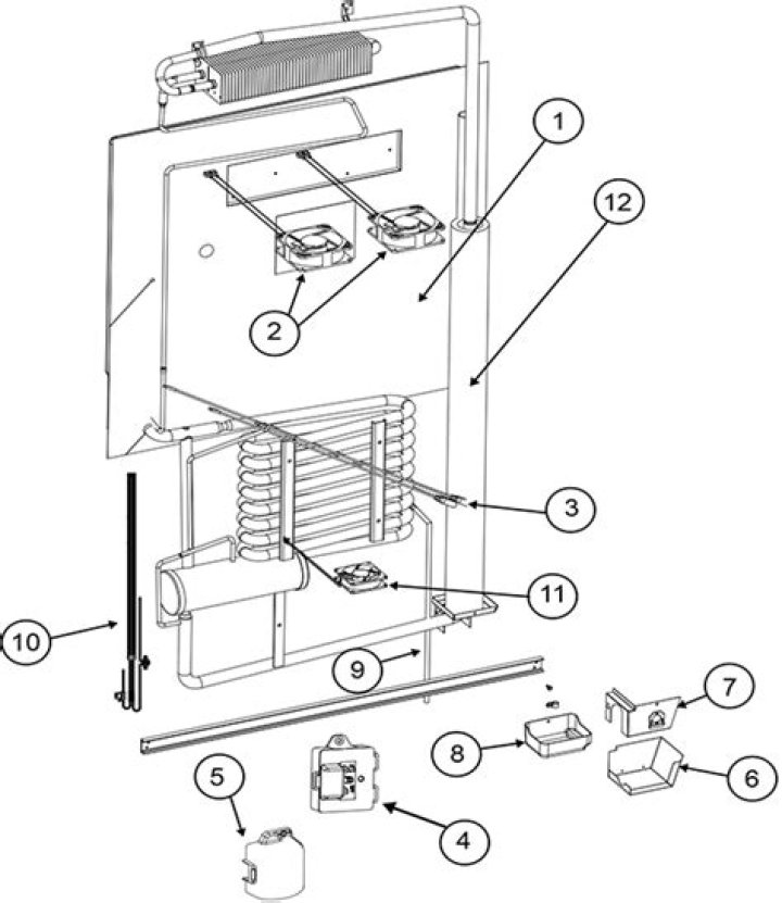 When to replace a Norcold heating element in a refrigerator?