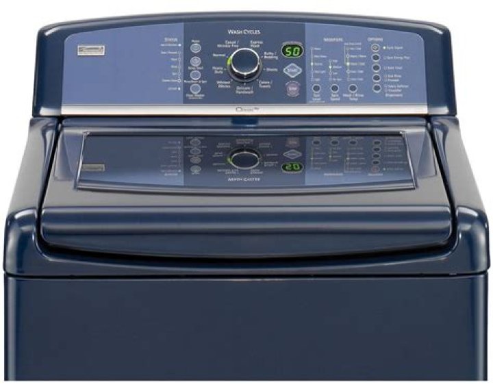 Where do you find the model number on a Kenmore washer?