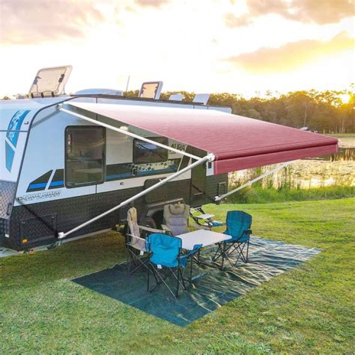 Where do you put the awning lights on an RV?