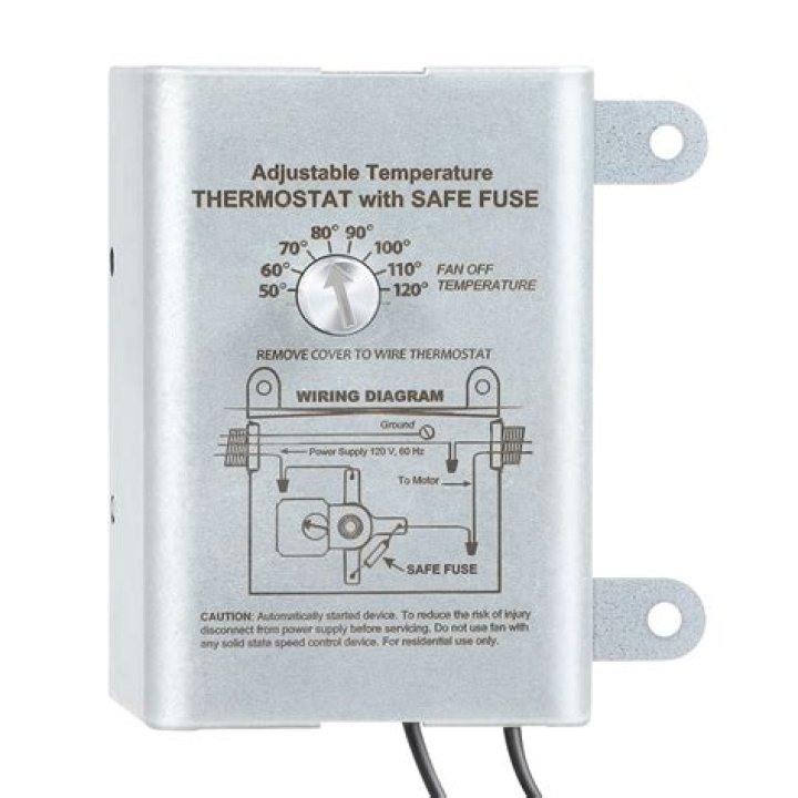 Where does the 12 volt thermostat power come from?