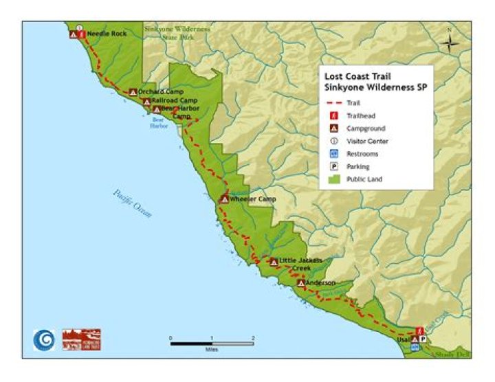 Where does the Lost Coast Trail start