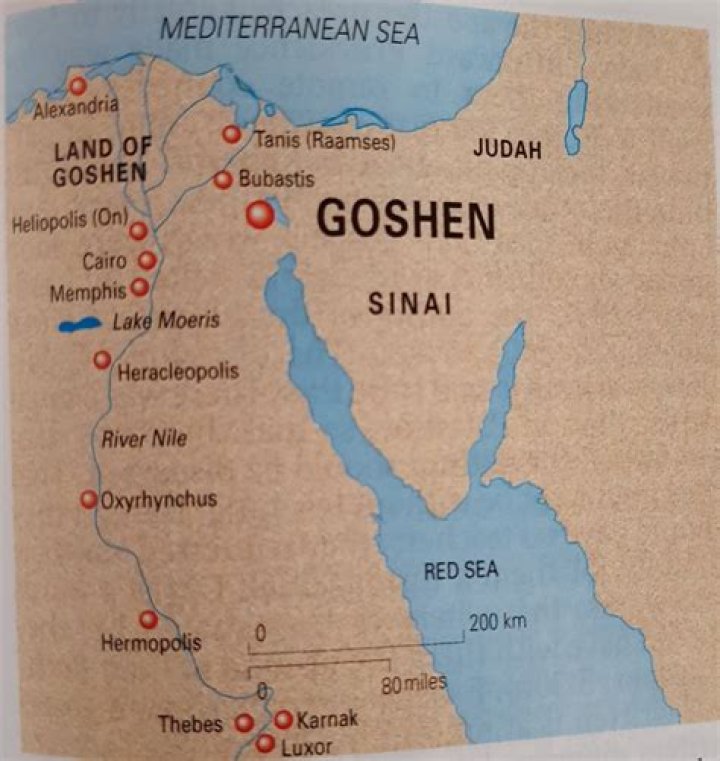 Where is the biblical Land of Goshen