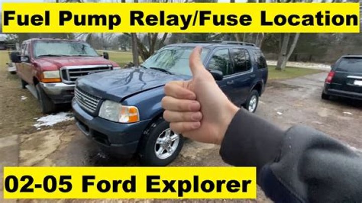 Where is the fuel pump relay on a e350 Ford?