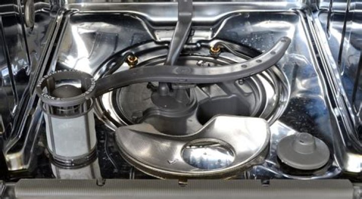 Where is the KitchenAid dishwasher filter