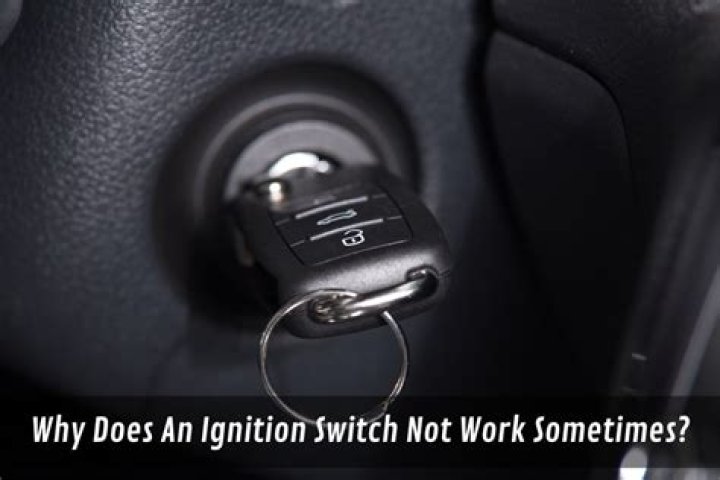Where is the release pin on an ignition switch?