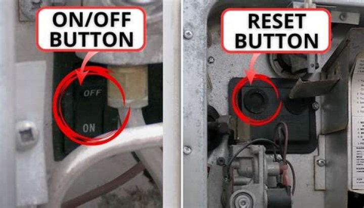 Where is the reset switch on a dryer?