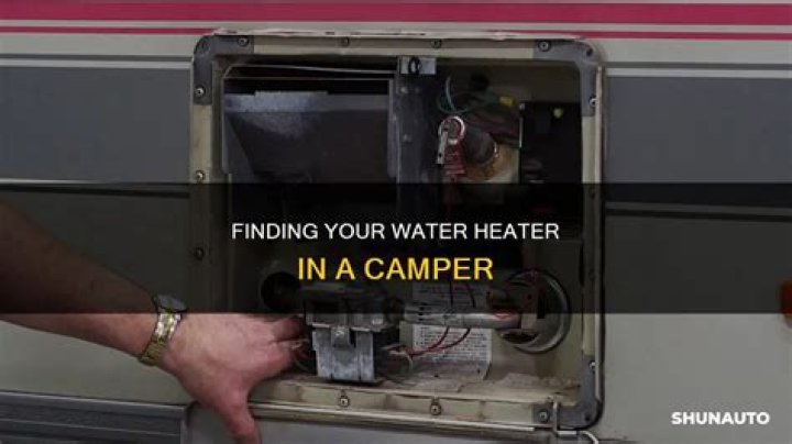 Where is the water heater in a camper?