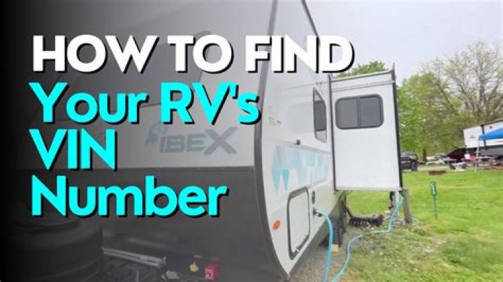 Where is VIN number on camper?