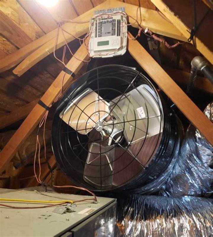 Where is whole house fan installed?