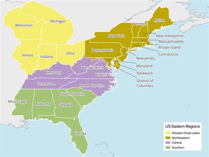 Which States Are Considered East Coast