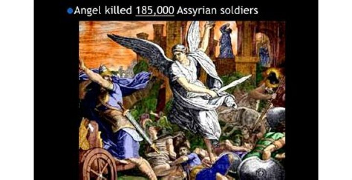 Who killed 185 000 Assyrian soldiers
