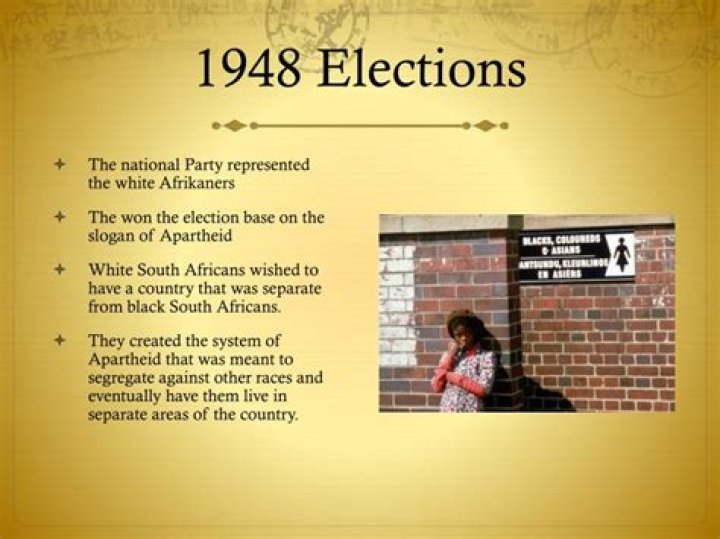 Who won the 1948 election in South Africa