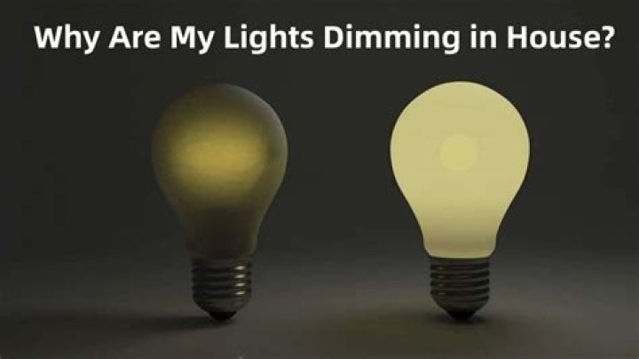 Why are my ceiling lights dim?