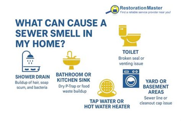 Why do I smell sewer gas from my washing machine?