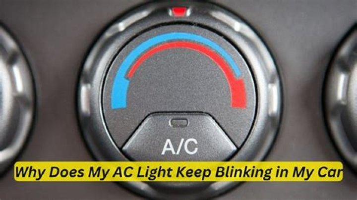 Why does my AC light keep blinking?